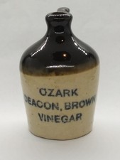 1900-1910 "Ozark Deacon, Brown Vinegar" 3'' Mini Jug