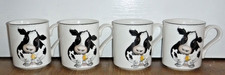 4 x Arthur Wood Cow Mugs ~
