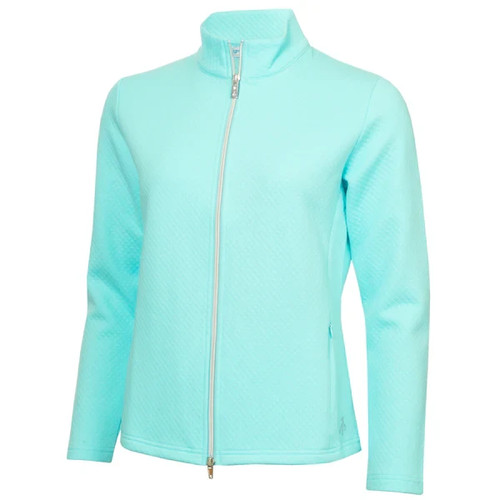 Green lamb ladies jacquard - green,