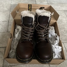 Dr. Martens 1460 Pascal Serena Women's Ankle Boots, Size 3, Dark Khaki Excellent