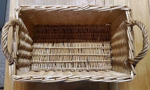 Vintage rectangle wicker - vintage,