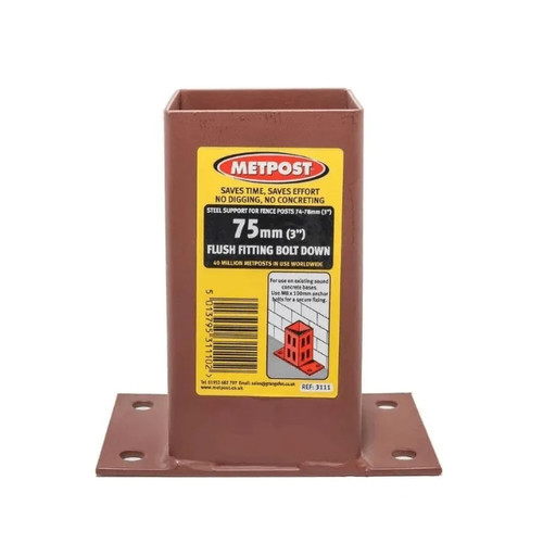 Metpost flush fit wedge grip - flush,