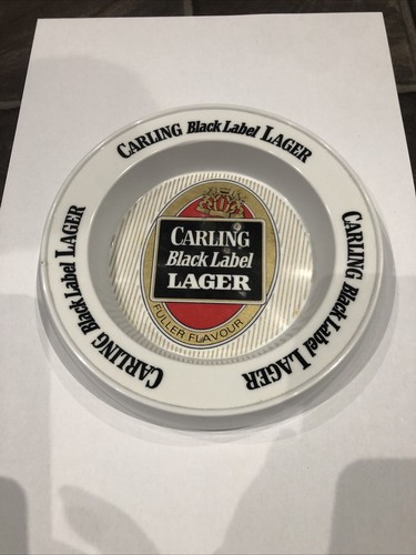 Carling black label lager - label,