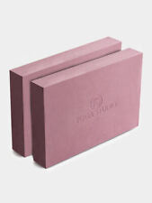 Yoga Block Pilates Solid Foam Foaming Brick Fitness Gym Exercise -Twin Pack