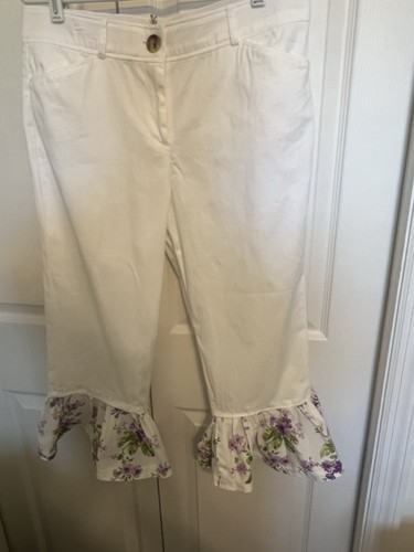 White upcycled capri size - capri,