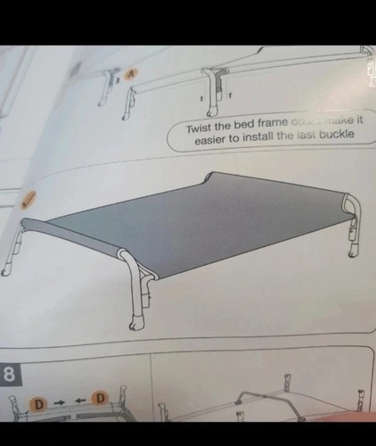 Elevated dog bed pet cot - elevated,