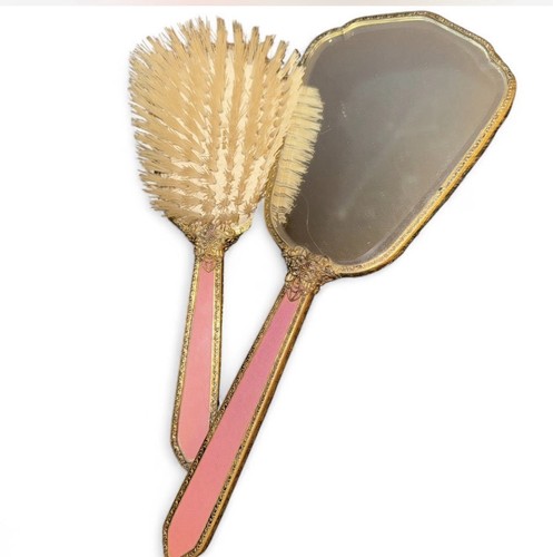 Vintage handheld mirror - handheld,