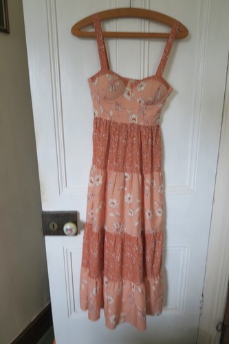 Peach orange floral - , dress