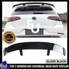 REAR ROOF TOP SPOILER FOR 3 GENERATION UNIVERSAL HATCHBACK MODEL GLOSS BLACK