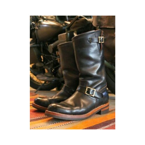 Handmade men black leather - men's,