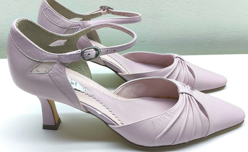 Clarks pink lilac leather - pink,