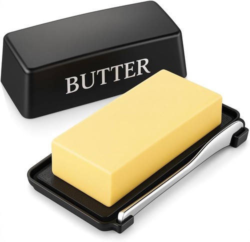 Butter dish with cover - with, and