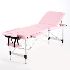 Portable Folding Massage Table Bed Salon Beauty Spa Tattoo Treatment Couch Pink