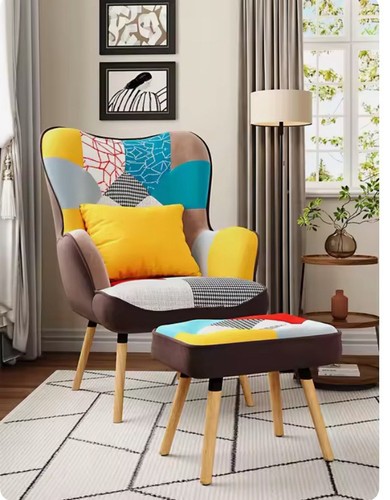 Accent armchair patchwork - accent,