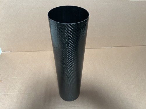 Carbon fibre exhaust tube - carbon,