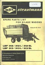 Strautmann Trailer Silage Wagon LBF312 LBF313 Forager Operators Manual