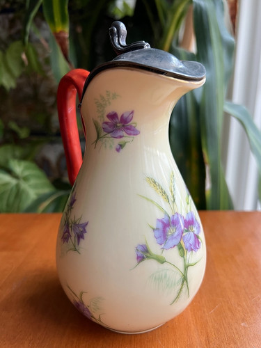 Antique bone china syrup - antique,