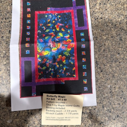 Butterfly magic quilt kit - butterfly,