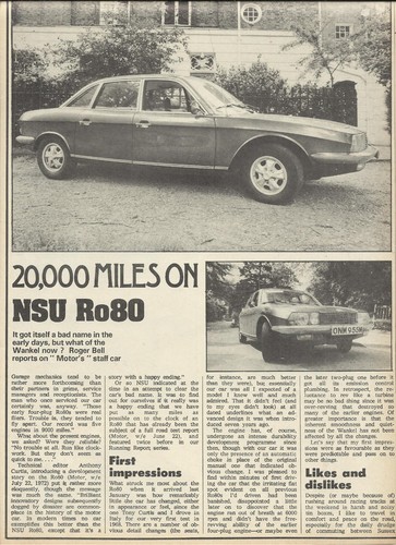 Nsu ro80 original - nsu,