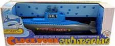 Wind-Up Wooden Submarine Toy -