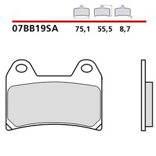 BREMBO FRONT BRAKE PADS KIT