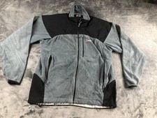 Berghaus Extreme Fleece Jacket Men's M Grey Black Zip Pockets Outdoor Hiking