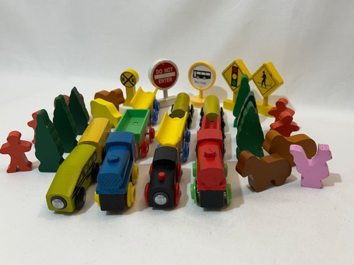 Trains trees trucks carriages - trains,