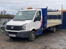 2014 VOLKSWAGEN CRAFTER LWB DROPSIDE FLATBED CHASSIS TAILLIFT TACHO RECOVERY