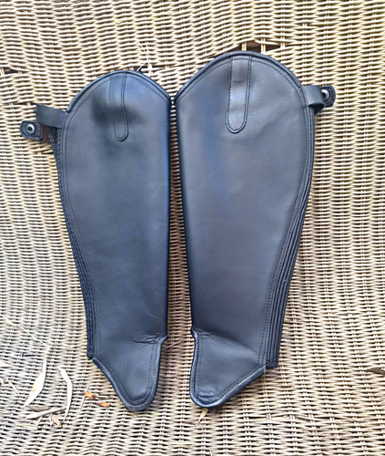 Tuffa black leather equestrian - black,
