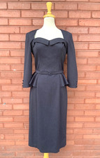 STOP STARING Pin Up Wiggle Peplum DRESS Alicia Estrada XL