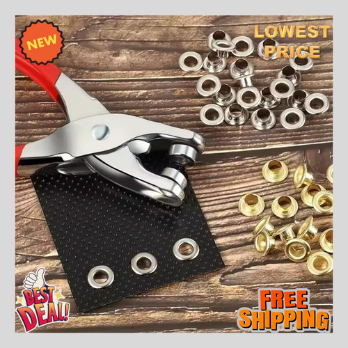 Steel eyelet pliers hole punch - pliers,