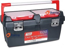 Tayg 167003 Plastic-Aluminium Tool Box mod. 600, Black, 600 x 305 x 295 mm