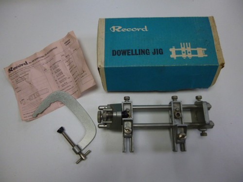 Record dowelling jig and clamp - dowelling,