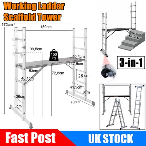 Working scaffold tower - working,