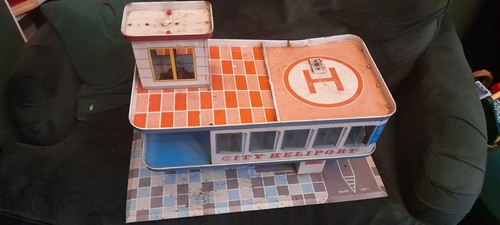 Mettoy heliport tinplate
