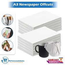 White Newspaper Offcuts A3 Sheets for Moving Arts Packing Chip Shop Wrapping