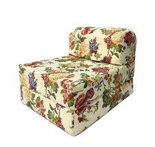 Sleeper Chair Folding Foam Bed, Convertible Cushion Mattress 6 x24x70 Big Rose