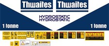 Thwaites 1 Tonne / 1.5 Tonne / 2 Tonne / 3 tonne Dumper Decal Set.