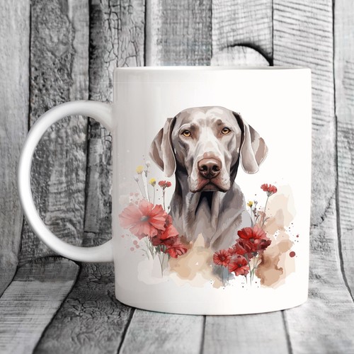Pet dog mug watercolour - pet,
