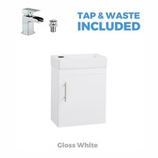 Bathroom Vanity Units & Basin Sink Cloakroom Floor & Wall Units Waterfall Tap