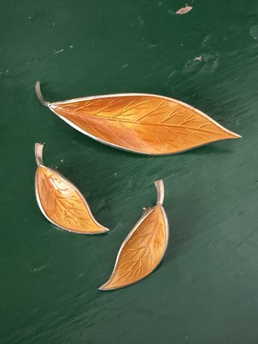 David andersen leaf - david, brooch