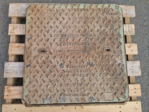 Cast iron manhole - cast, drain