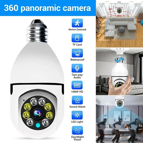 360 ptz 5mp wifi bulb - ptz,