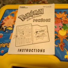Original Pokemon Pokedex Instruction Manual - Tiger Electronics 1999