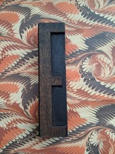 Huge Wooden Letterpress Printing Block Type 5 Inches High Of A Letter E