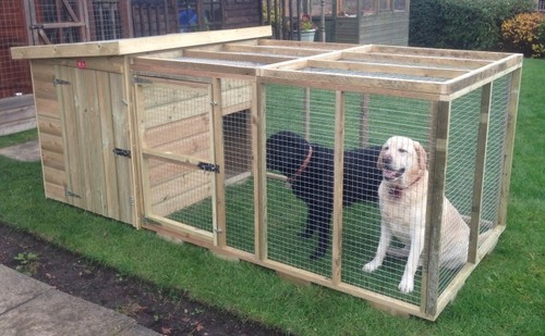 Pent pet dog kennel - pent, pet/dog
