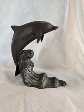 Bronze Dolphin Sculpture
