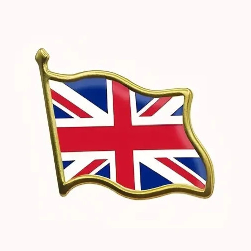 Union jack flag enamel pin - jack,