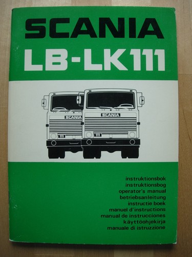 Scania 111 instruction book - scania,