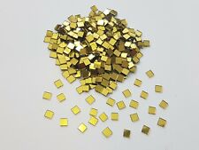 1000 pieces, Gold Glass Mirror Tiles, Approx 0.5 x 0.5 cm, 1mm Thick, Art&Craft